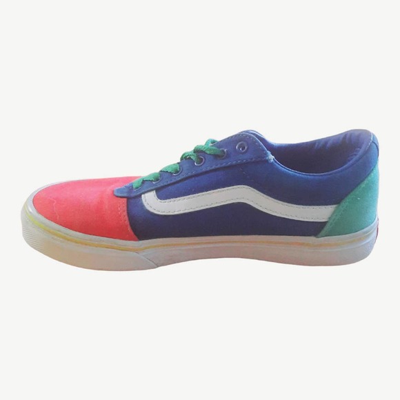 Vans Ward Youth Primary Colors Skate Shoes Size 4.5 - Picture 2 of 13